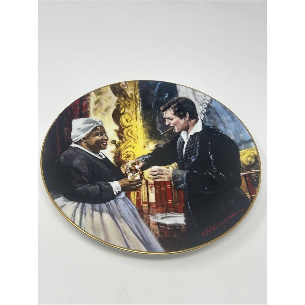 Vintage W.L. George Gone With The Wind Collector's Plate TOAST To BONNIE BLUE